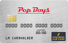 Pep Boys Prepaid Visa®  Card image Pep Boys 0000 0000 0000 DOOO 